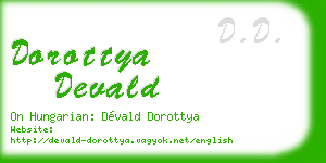 dorottya devald business card
