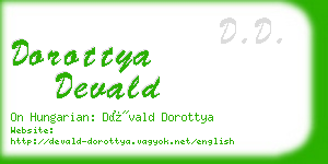 dorottya devald business card